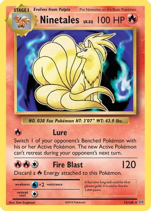 Ninetales 15/108 - XY  Evolutions Reverse Holofoil - Poke-Collect
