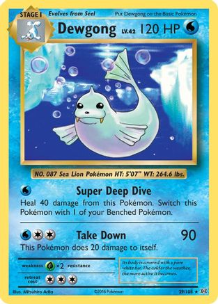 Dewgong 29/108 - XY  Evolutions - Poke-Collect