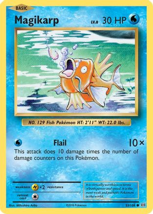 Magikarp 33/108 - XY  Evolutions Reverse Holofoil - Poke-Collect