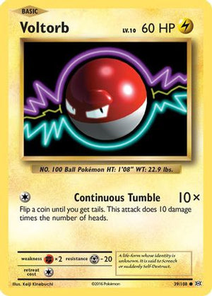 Voltorb 39/108 - Evolutions Reverse Holofoil - Poke-Collect