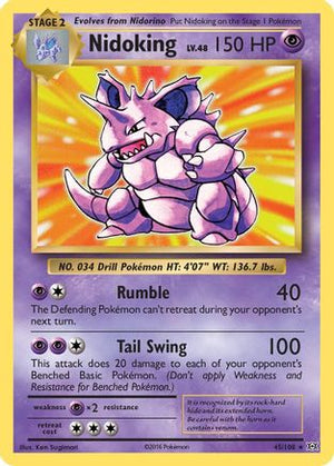 Nidoking 45/108 - XY  Evolutions Holofoil - Poke-Collect
