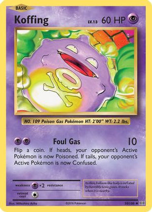 Koffing 50/108 - XY  Evolutions Reverse Holofoil - Poke-Collect