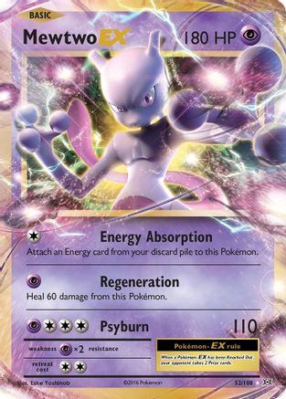 Mewtwo EX 52/108 - XY  Evolutions Holofoil - Poke-Collect