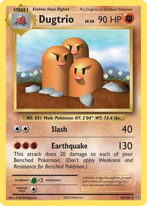 Dugtrio 56/108 - Evolutions Reverse Holofoil