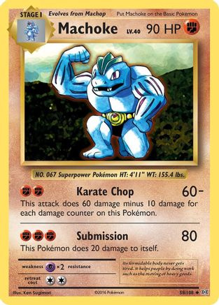 Machoke 58/108 - XY  Evolutions - Poke-Collect