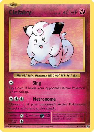 Clefairy 63/108 - XY  Evolutions Holofoil - Poke-Collect
