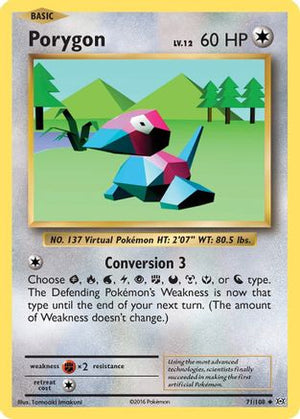 Porygon 71/108 - Evolutions Reverse Holofoil