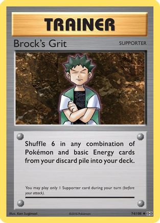 Brock's Grit 74/108 - XY  Evolutions - Poke-Collect