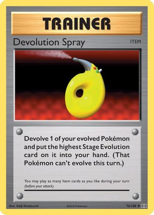 Devolution Spray 76/108 - XY  Evolutions Reverse Holofoil - Poke-Collect