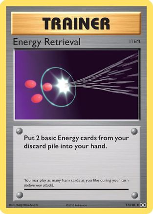 Energy Retrieval 77/108 - XY  Evolutions Reverse Holofoil - Poke-Collect