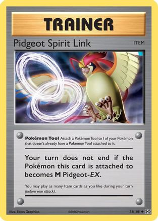 Pidgeot Spirit Link 81/108 - XY  Evolutions Reverse Holofoil - Poke-Collect