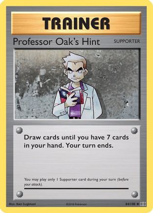 Professor Oak's Hint 84/108 - XY  Evolutions - Poke-Collect