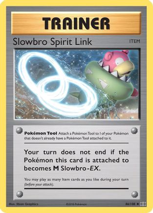 Slowbro Spirit Link 86/108 - Evolutions Reverse Holofoil - Poke-Collect