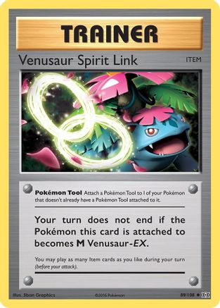 Venusaur Spirit Link 89/108 - Evolutions Reverse Holofoil - Poke-Collect