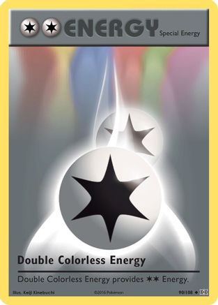 Double Colorless Energy 90/108 - XY  Evolutions Reverse Holofoil - Poke-Collect