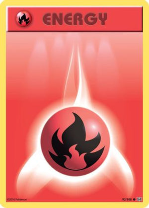 Fire Energy 92/108 - XY  Evolutions Reverse Holofoil - Poke-Collect