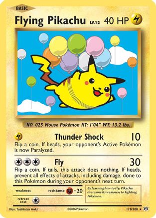 Flying Pikachu 110/108 - XY  Evolutions - Poke-Collect