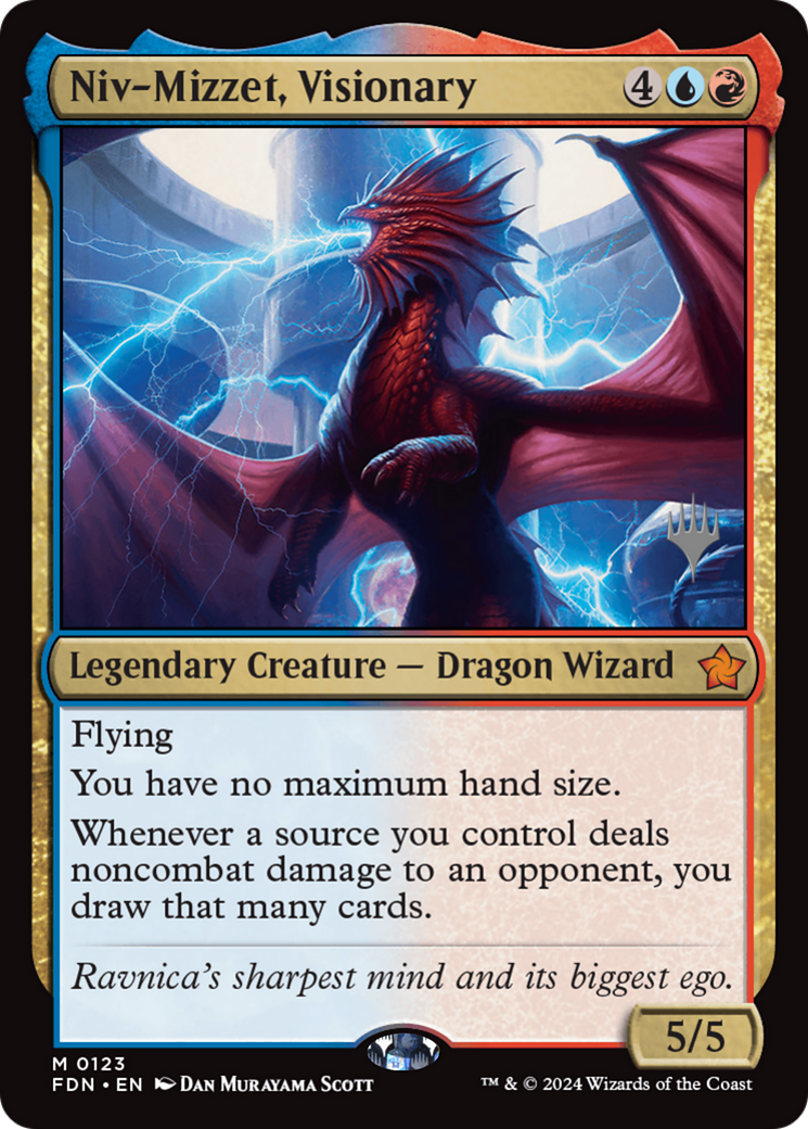 Niv-Mizzet, Visionary (PPDSK-123) - Foundations Promos Foil - Poke-Collect