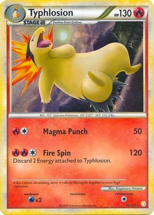 Typhlosion - 32/123 (Cosmos Holo) 32 - Deck Exclusives Holofoil - Poke-Collect
