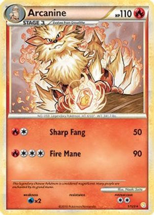 Arcanine - 1/123 (HeartGold & SoulSilver) 1 - Deck Exclusives - Poke-Collect