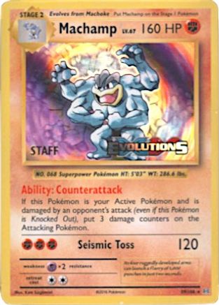 Machamp - 59/108 (Prerelease) [Staff] 59 - XY Promos Holofoil - Poke-Collect