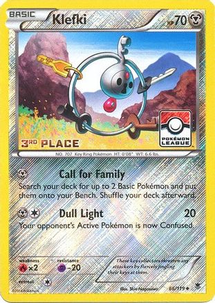 Klefki - 66/119 (Pokemon League) [3rd Place] 66 - League & Championship Cards Reverse Holofoil - Poke-Collect