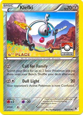 Klefki - 66/119 (League Promo) [4th Place] 66 - League & Championship Cards Reverse Holofoil - Poke-Collect