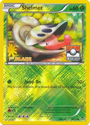Shelmet - 8/111 (Pokemon League) [1st Place] 8 - League & Championship Cards Reverse Holofoil - Poke-Collect