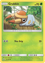 Grubbin 13/149 - SM Base Set Reverse Holofoil - Poke-Collect