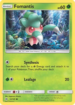 Fomantis 14/149 - SM Base Set Reverse Holofoil - Poke-Collect
