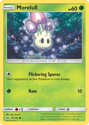Morelull 16/149 - SM Base Set - Poke-Collect