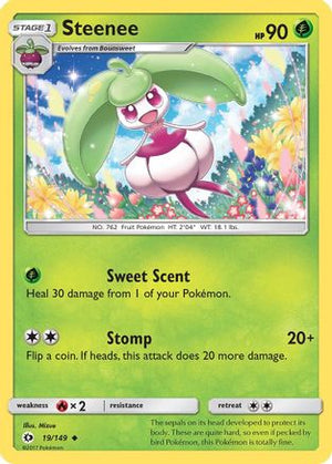 Steenee 19/149 - Sun & Moon Reverse Holofoil - Poke-Collect