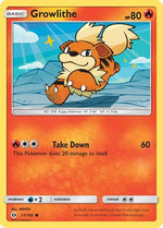 Growlithe 21/149 - SM Base Set Reverse Holofoil - Poke-Collect