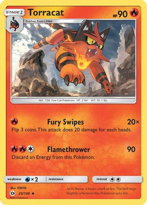 Torracat 25/149 - Sun & Moon - Poke-Collect