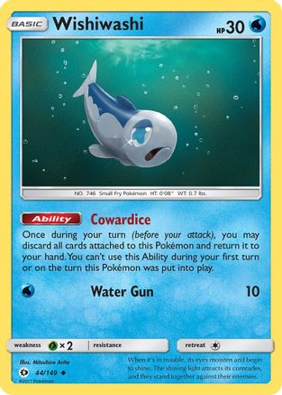 Wishiwashi 44/149 - Sun & Moon - Poke-Collect
