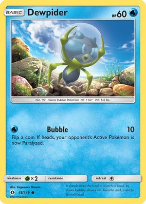 Dewpider 45/149 - SM Base Set - Poke-Collect
