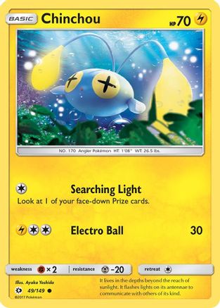 Chinchou 49/149 - SM Base Set - Poke-Collect