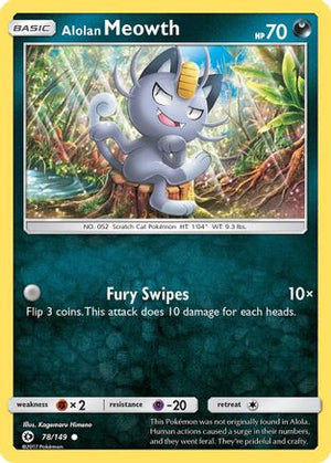 Alolan Meowth 78/149 - SM Base Set - Poke-Collect