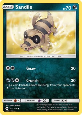 Sandile 83/149 - SM Base Set - Poke-Collect