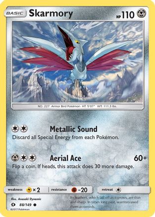 Skarmory 88/149 - SM Base Set - Poke-Collect
