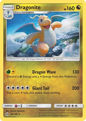 Dragonite 96/149 - SM Base Set Reverse Holofoil - Poke-Collect