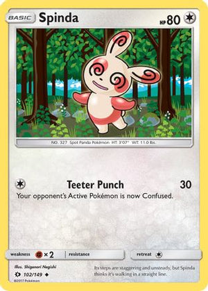 Spinda 102/149 - Sun & Moon Reverse Holofoil - Poke-Collect