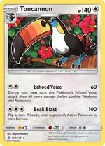 Toucannon 108/149 - Sun & Moon Reverse Holofoil - Poke-Collect