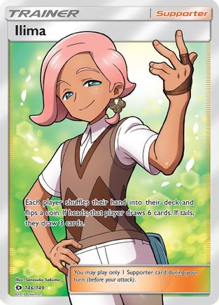 Ilima (Full Art) 146/149 - SM Base Set Holofoil - Poke-Collect