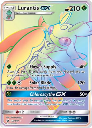 Lurantis GX (Secret) 150/149 - SM Base Set Holofoil - Poke-Collect