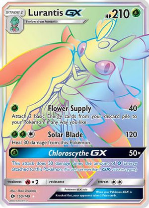 Lurantis GX (Secret) 150/149 - SM Base Set Holofoil - Poke-Collect