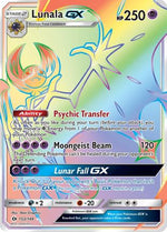 Lunala GX (Secret) 153/149 - SM Base Set Holofoil - Poke-Collect