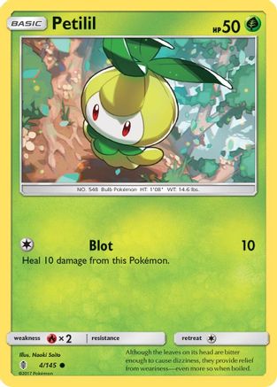 Petilil 4/145 - SM  Guardians Rising Reverse Holofoil - Poke-Collect