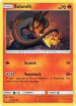 Salandit 15/145 - SM  Guardians Rising Reverse Holofoil - Poke-Collect