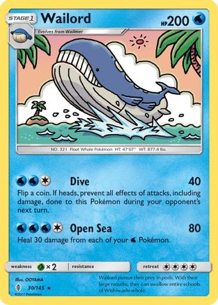 Wailord 30/145 - Guardians Rising - Poke-Collect